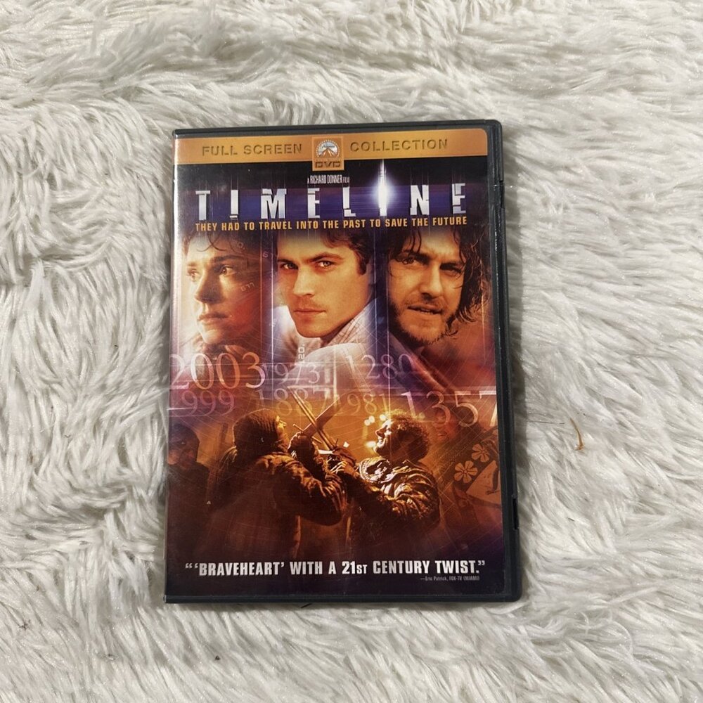 Timeline DVD tested working Rated pg-13 Hi Tech Cliffhanger